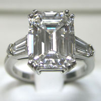 Style# 1159 Emerald Cut w/ Taper Bullets